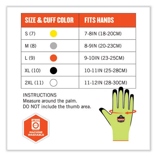 Proflex 7022 Ansi A2 Coated Cr Gloves Dsx, Lime, X-large, Pair, Ships In 1-3 Business Days