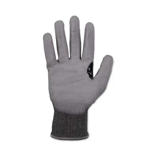 Proflex 7071 Ansi A7 Pu Coated Cr Gloves, Gray, Small, Pair