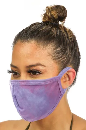 Purple Dye Adults Face Mask