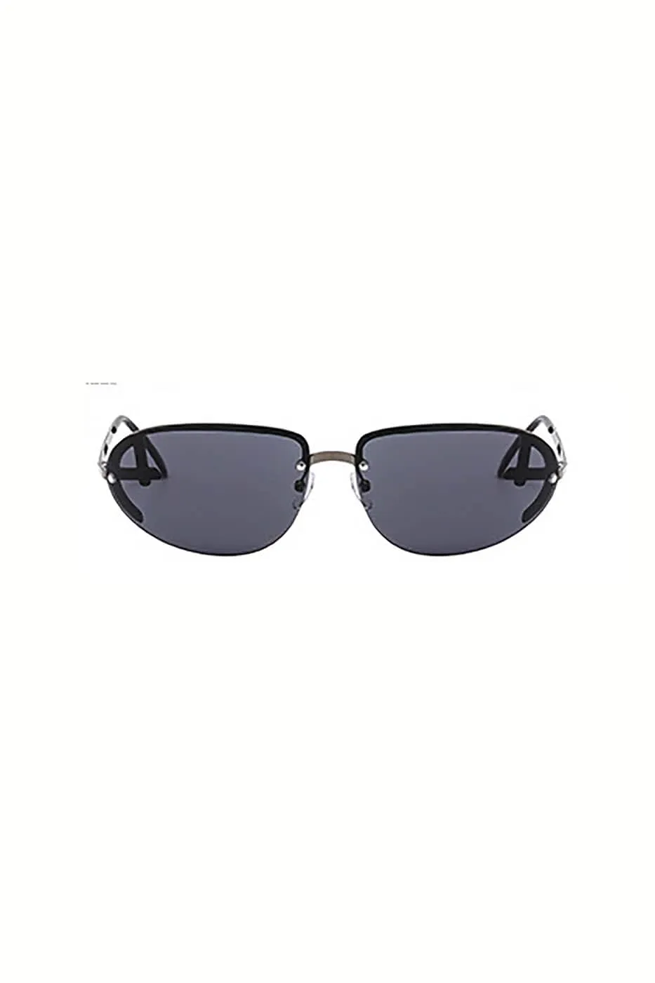 Rimless Clear Modern Slim Sunglasses