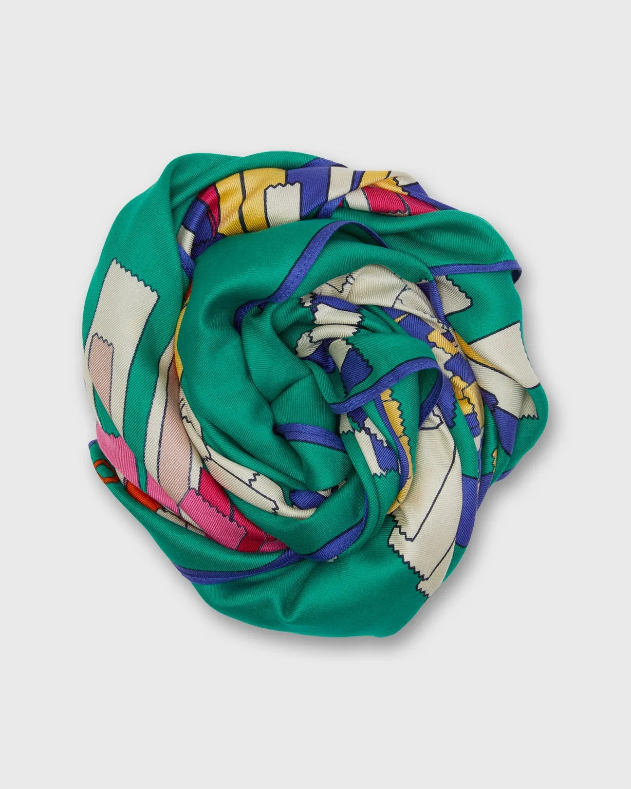 Sagi Square Scarf in Emerald