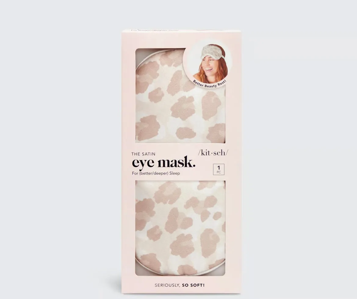 Satin Eye Mask - Leopard