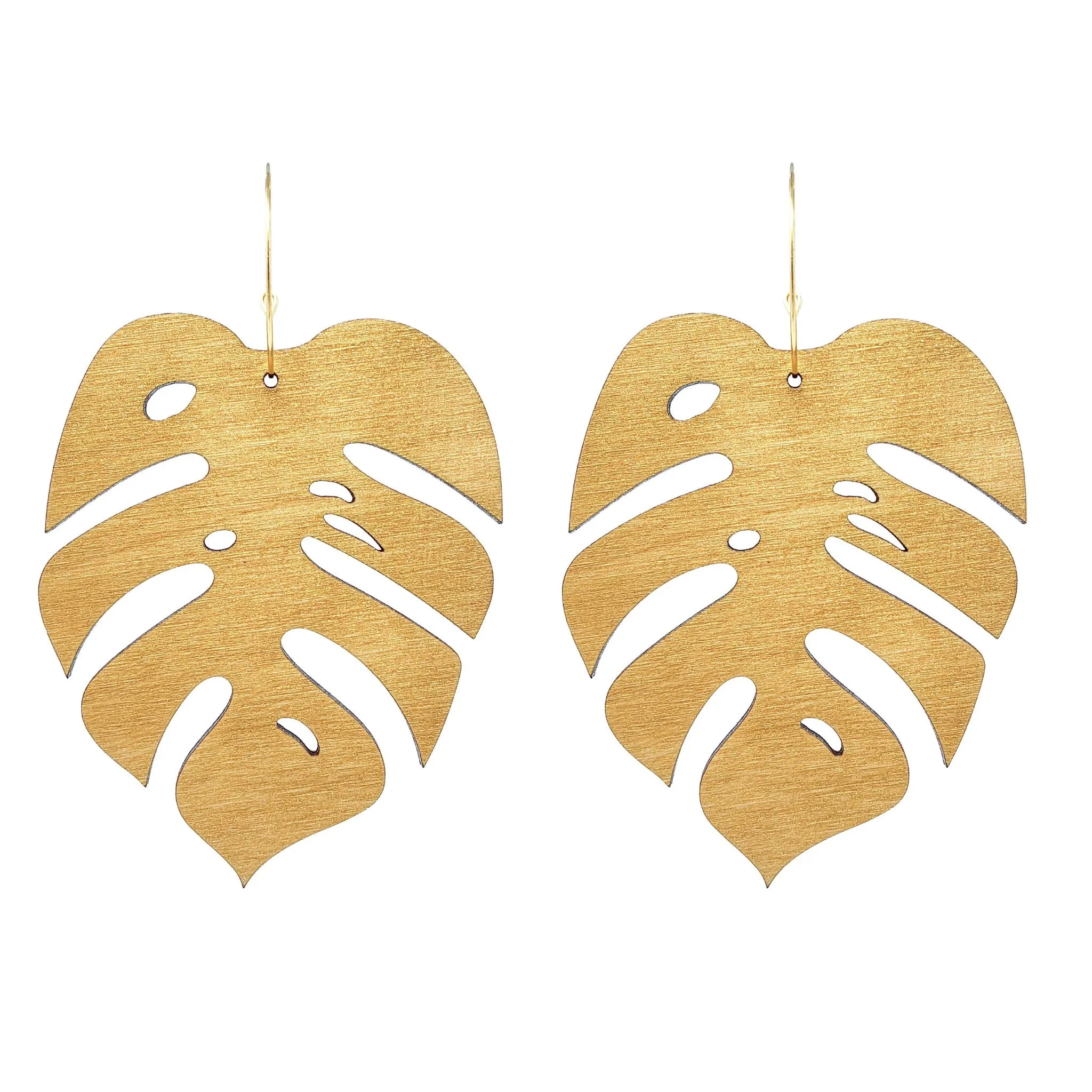 Statement Monstera Hoops