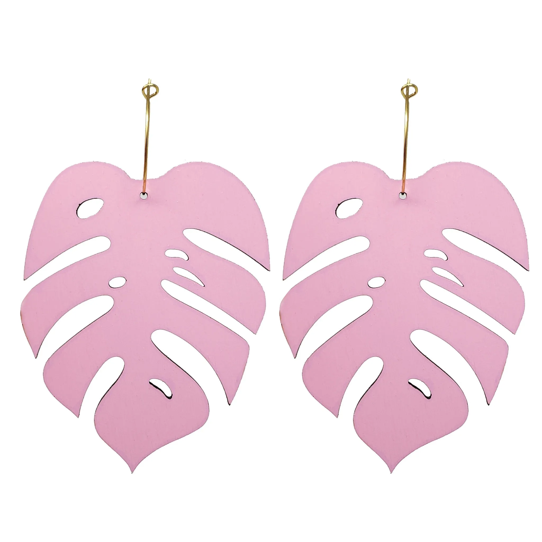 Statement Monstera Hoops