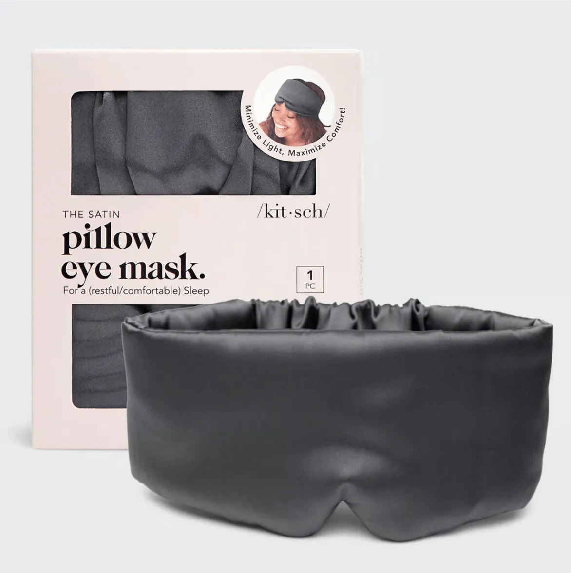 The Pillow Eye Mask - Charcoal