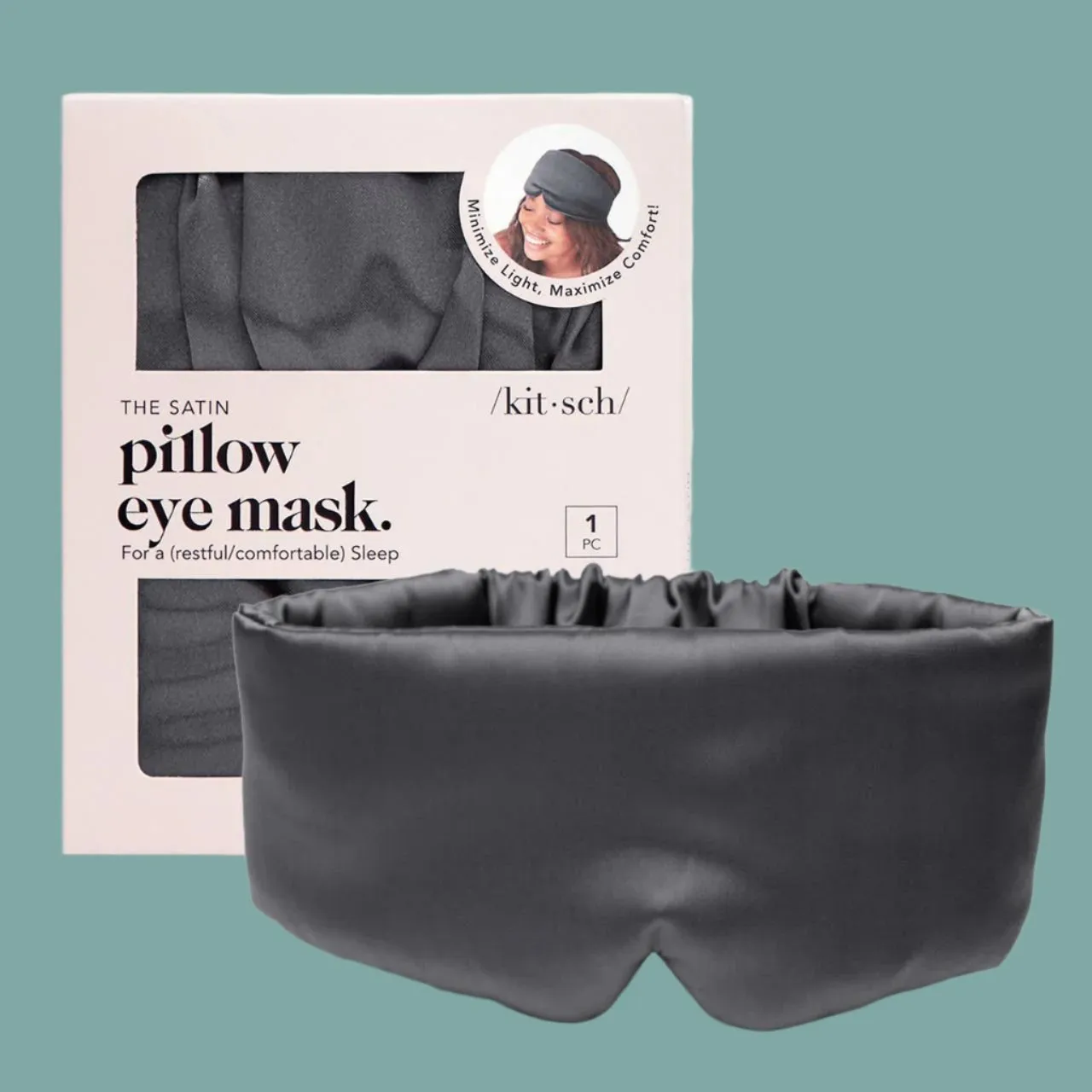 The Pillow Eye Mask - Charcoal