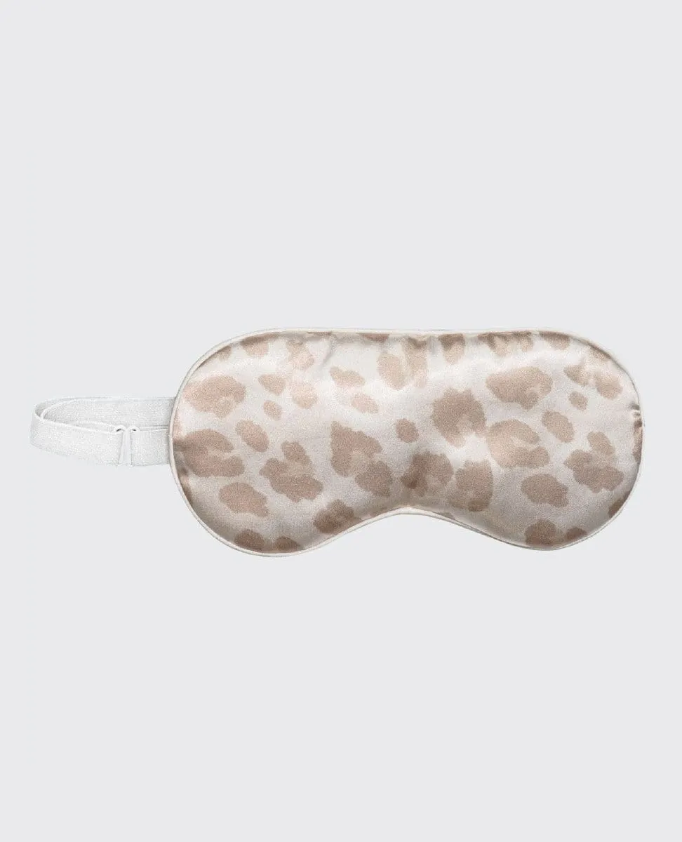 The Satin Sleep Eye Mask Leopard