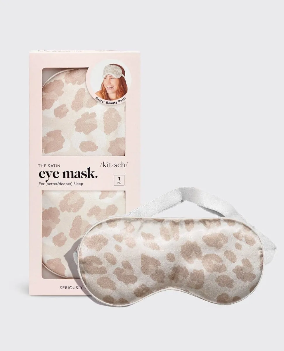 The Satin Sleep Eye Mask Leopard