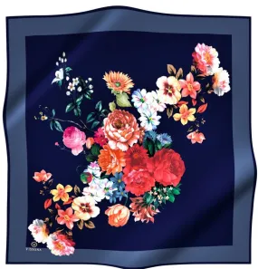 Vissona Bouquet of Blooms Navy VS17632-1 90cm