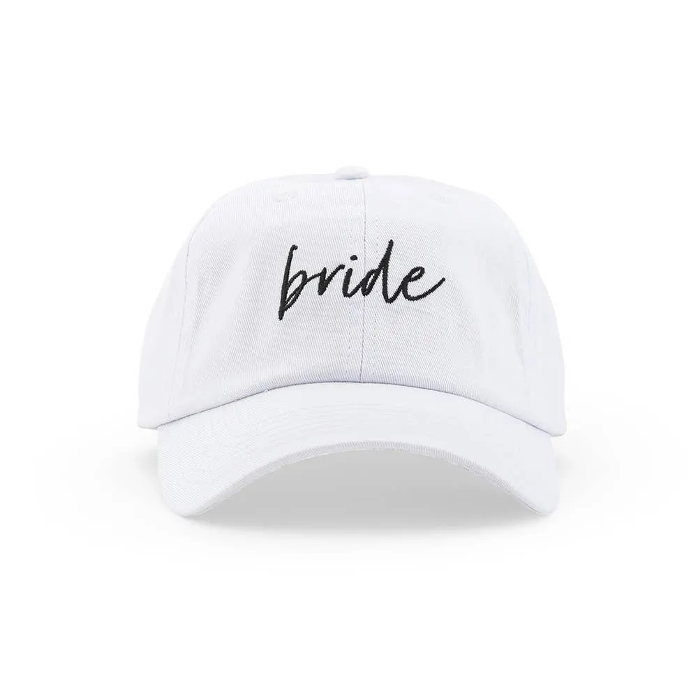 Women’s Embroidered Bachelorette Bride Script hat