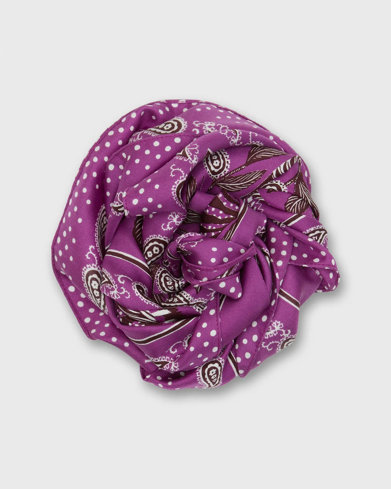 Zack Square Scarf in Purple